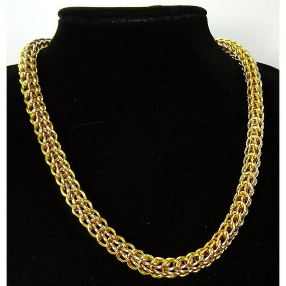 Mixed Metals Two Tone Jewelry Lot Gold and Silver Tones 16pc Chico's Bio88 - Picture 3 of 16